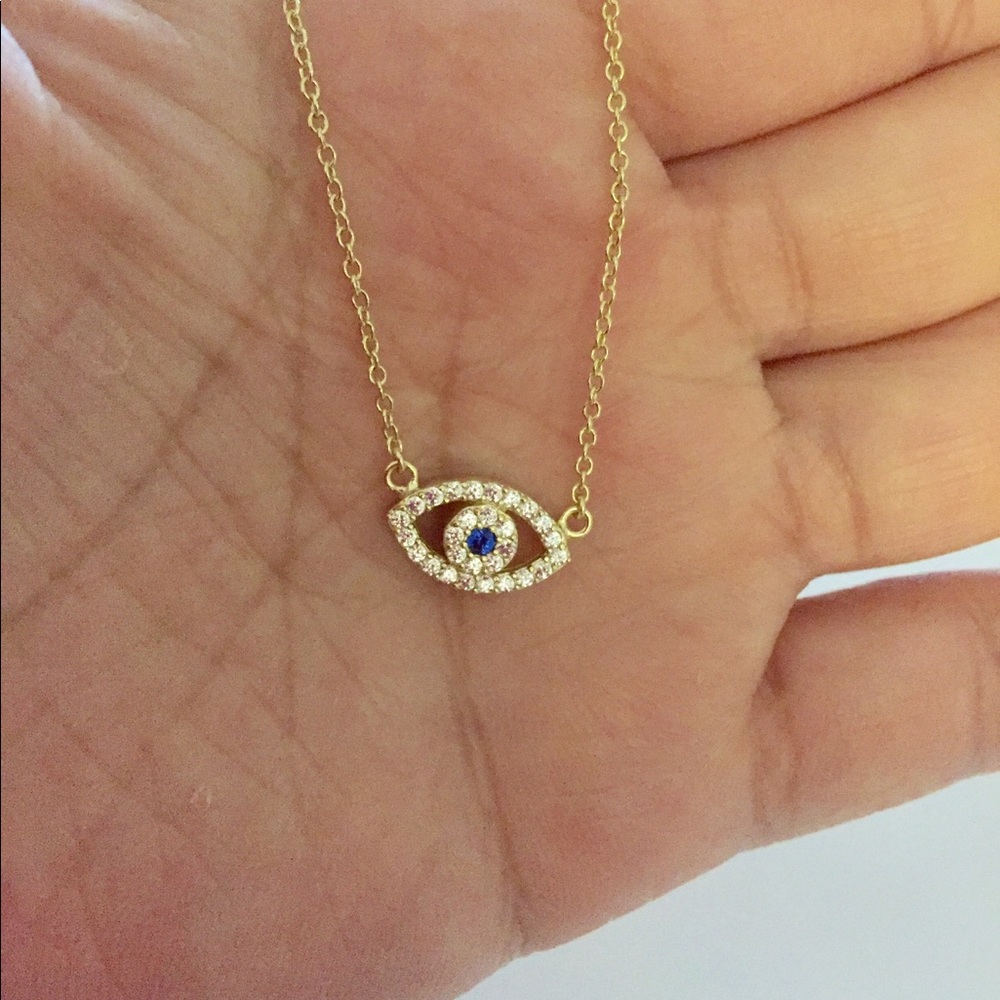 925 Sterling Silver Evil Eye Necklace
